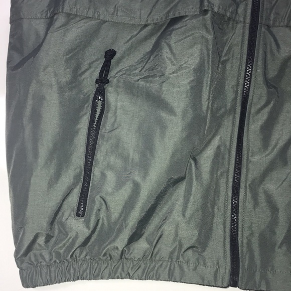 Port Authority Vest Reversible BAE Logo Green Slick Material w black Fleece 2XL - Picture 2 of 11
